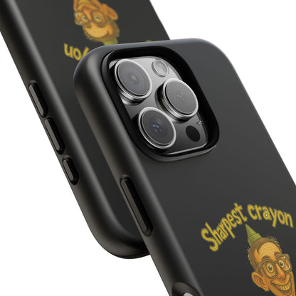 Phone Case — "Sharpest Crayon in the Tool Shed" Retro Teacher/Geek Protective Cover
