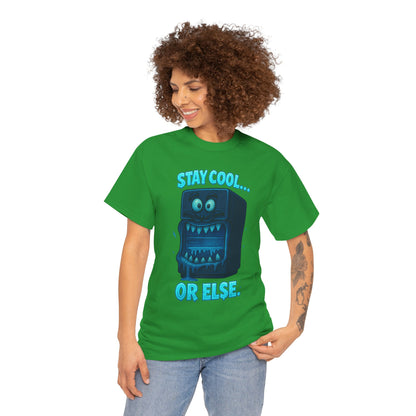 Stay Cool Refrigerator Monster T-Shirt | Funny Retro Cartoon Tee