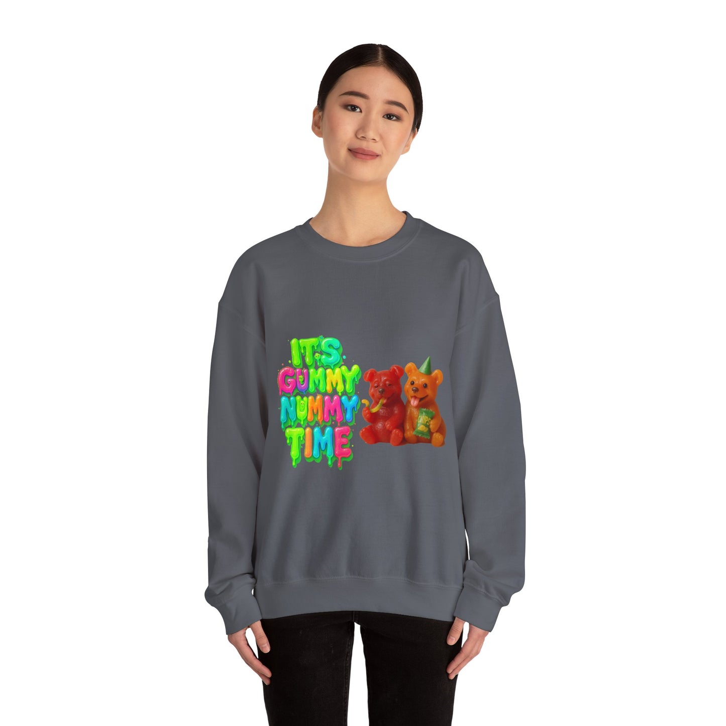 It’s Gummy Nummy Time Crewneck Sweatshirt