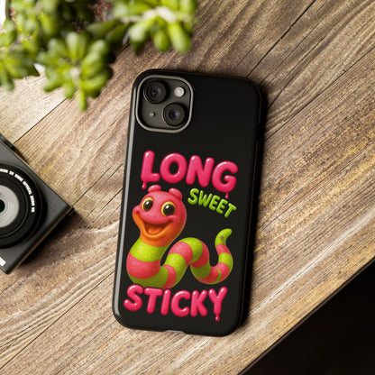 Phone Case — "Long Sweet Sticky" Cute Candy Snake Protective Case