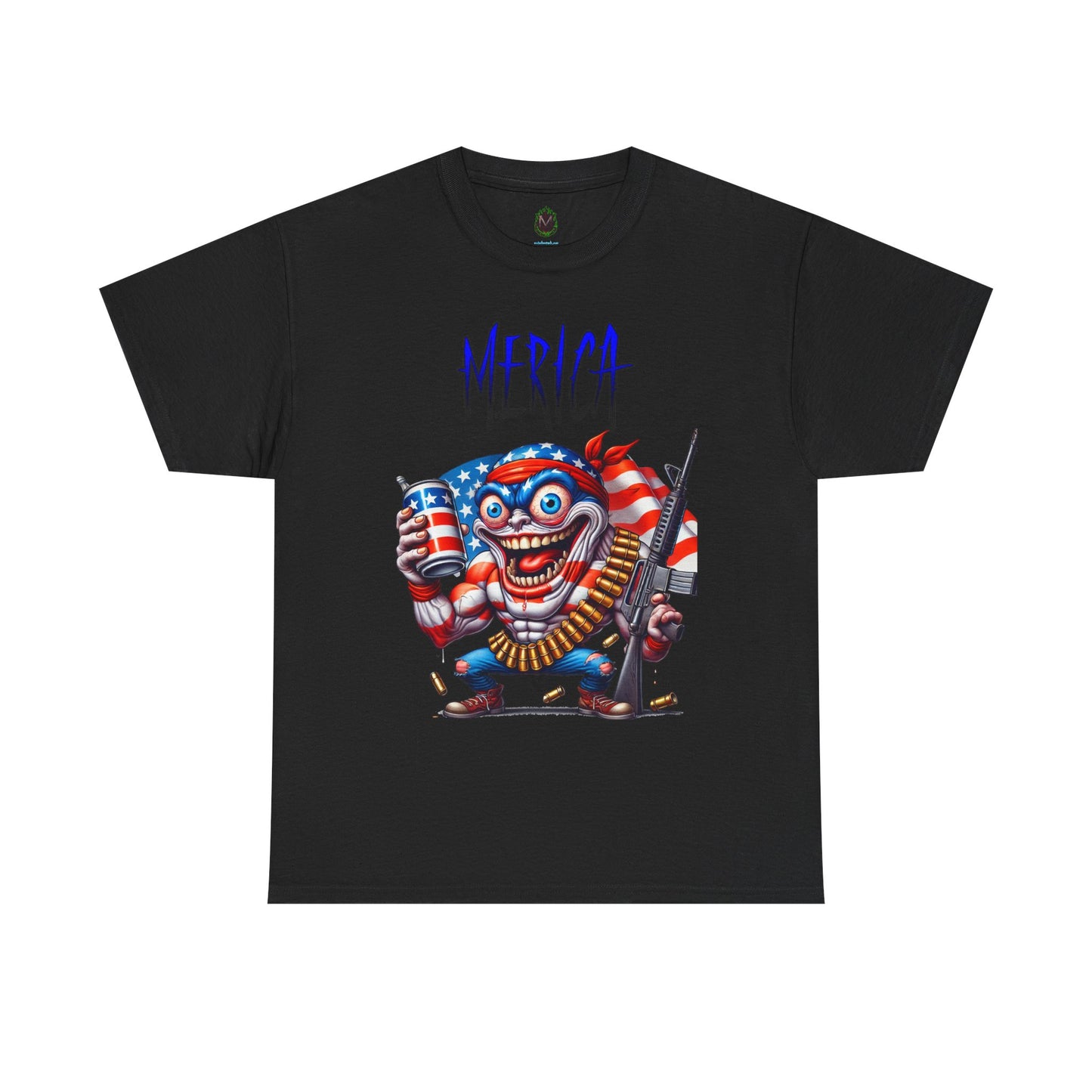 "MERICA" Over-the-Top Patriotic T-Shirt