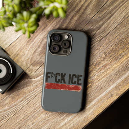 Phone Case - "F*CK ICE" Distressed Protest Design