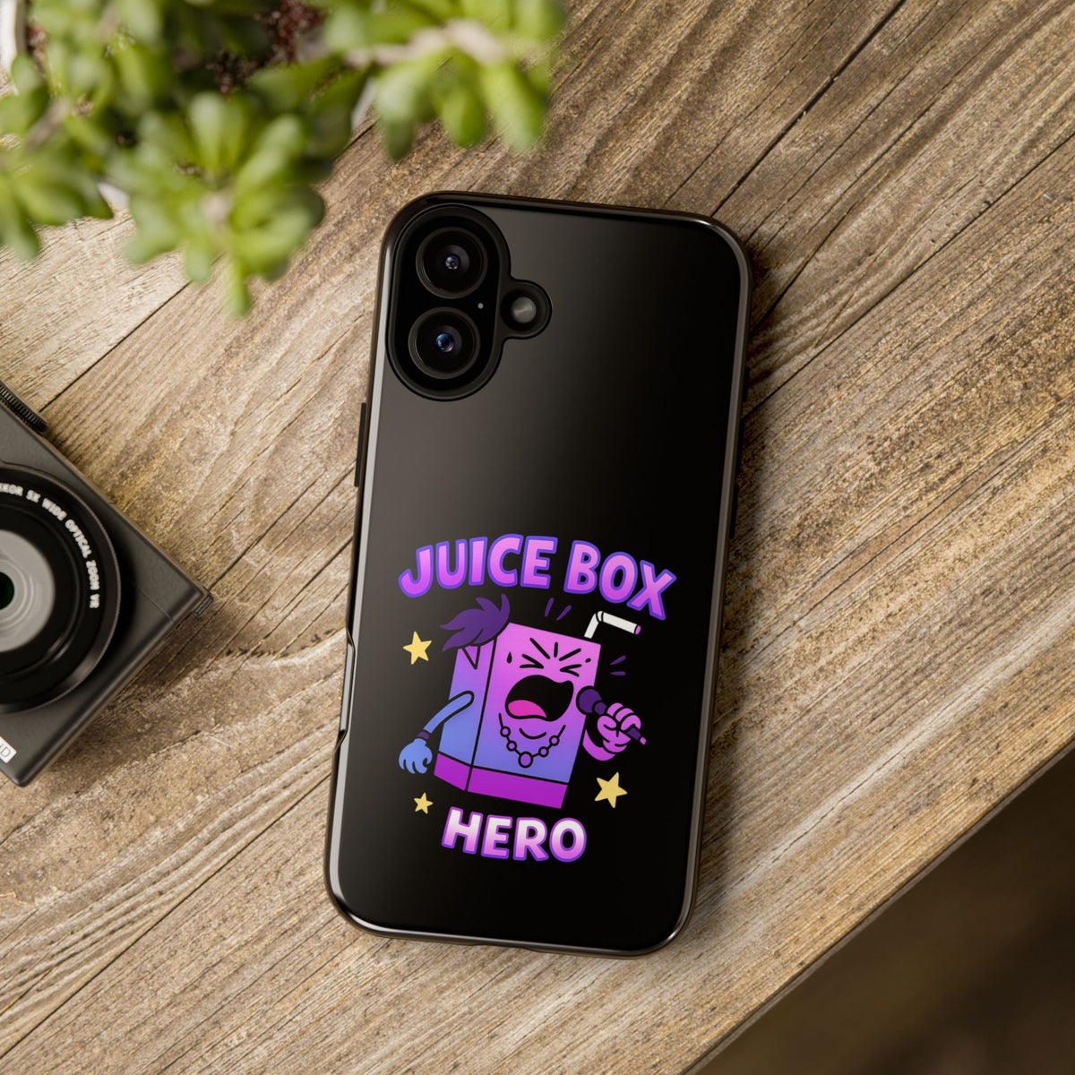 Phone Case — 'Juice Box Hero' Cute Cartoon Protective Cover