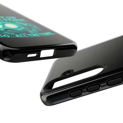 Phone Case — "I Light Up When I Panic" Glow Fish Anxiety Phone Case