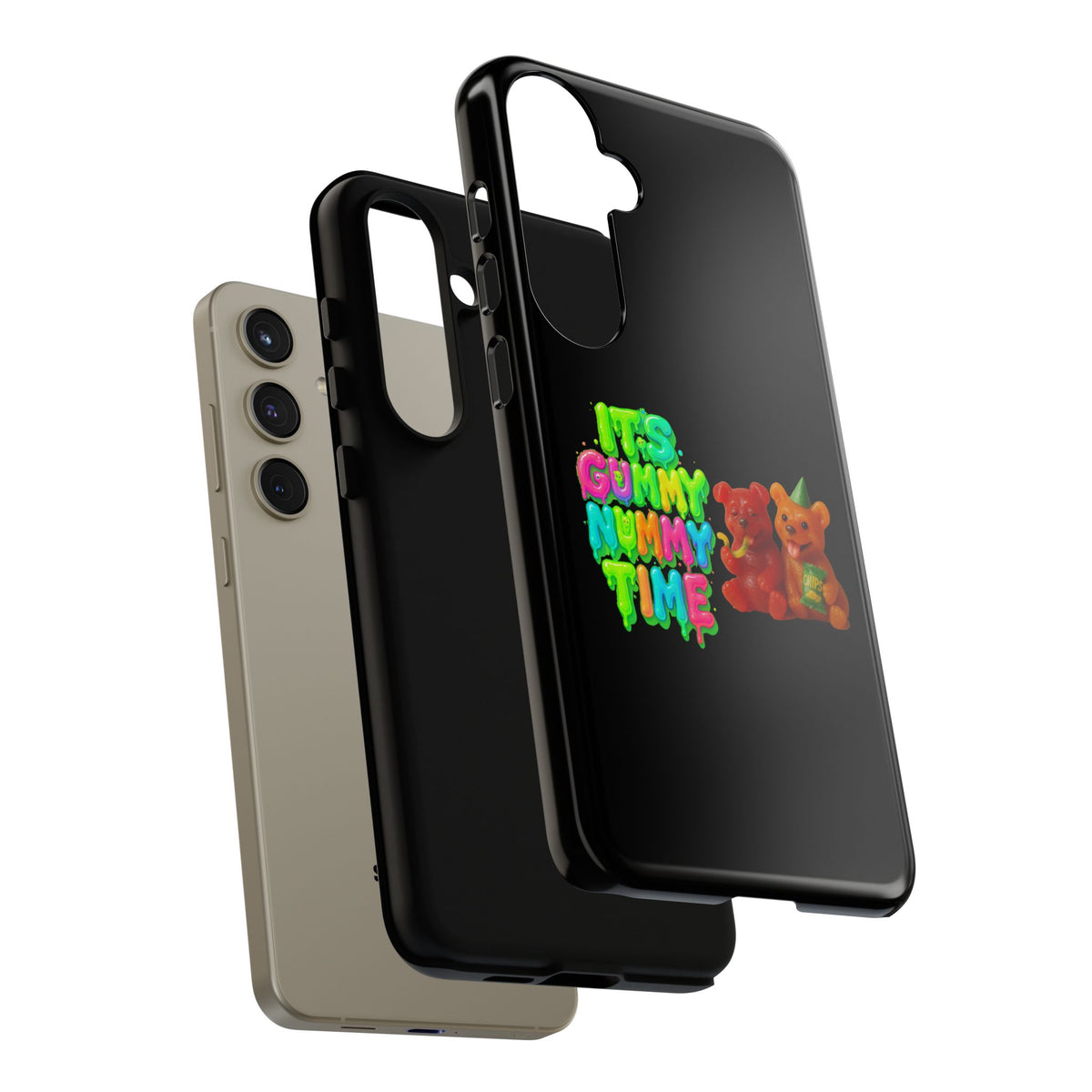 Phone Case — "It's Gummy Nummy Time" Colorful Gummy Bear Protective Case