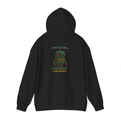 Retro Robot Hoodie — 'I Am Not A Toy' Vintage Toy Bot Sweatshirt