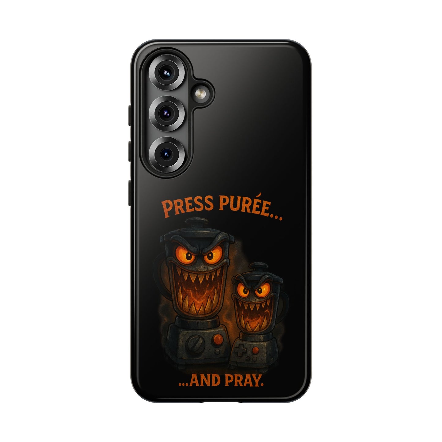 Phone Case - 'Press Purée...and Pray' Halloween Horror Protective Cover