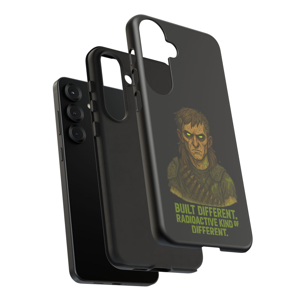 Phone Case — "Built Different, Radioactive Kind of Different" Mutant Design