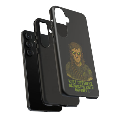 Phone Case — "Built Different, Radioactive Kind of Different" Mutant Design