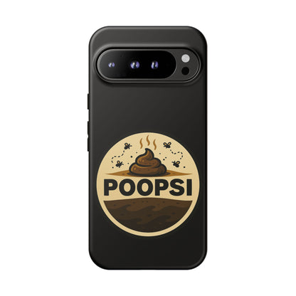 Phone Case — 'POOPSI' Funny Poop Logo Protective Cover