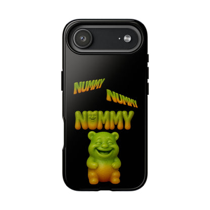 Nummy Gummy Phone Case — Cute Retro Green Gummy Bear Protective Case