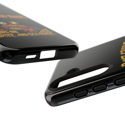 Phone Case - "Built Crab Tough" Funny Crab Graphic Protective Case