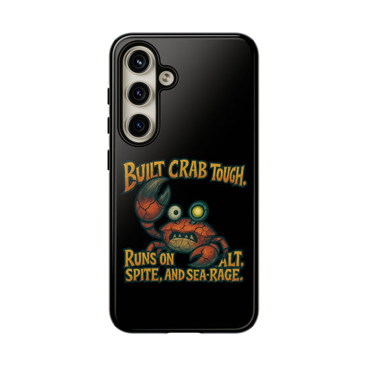 Phone Case - "Built Crab Tough" Funny Crab Graphic Protective Case
