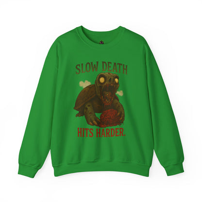 Slow Death Hits Harder – Undead Turtle Sweatshirt