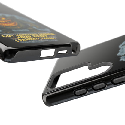Phone Case — "Got Monsters Under Your Bed? I Trained Them" Funny Monster Design