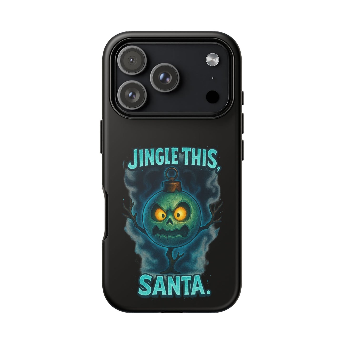 Phone Case - 'Jingle This, Santa' Spooky Holiday Protective Case