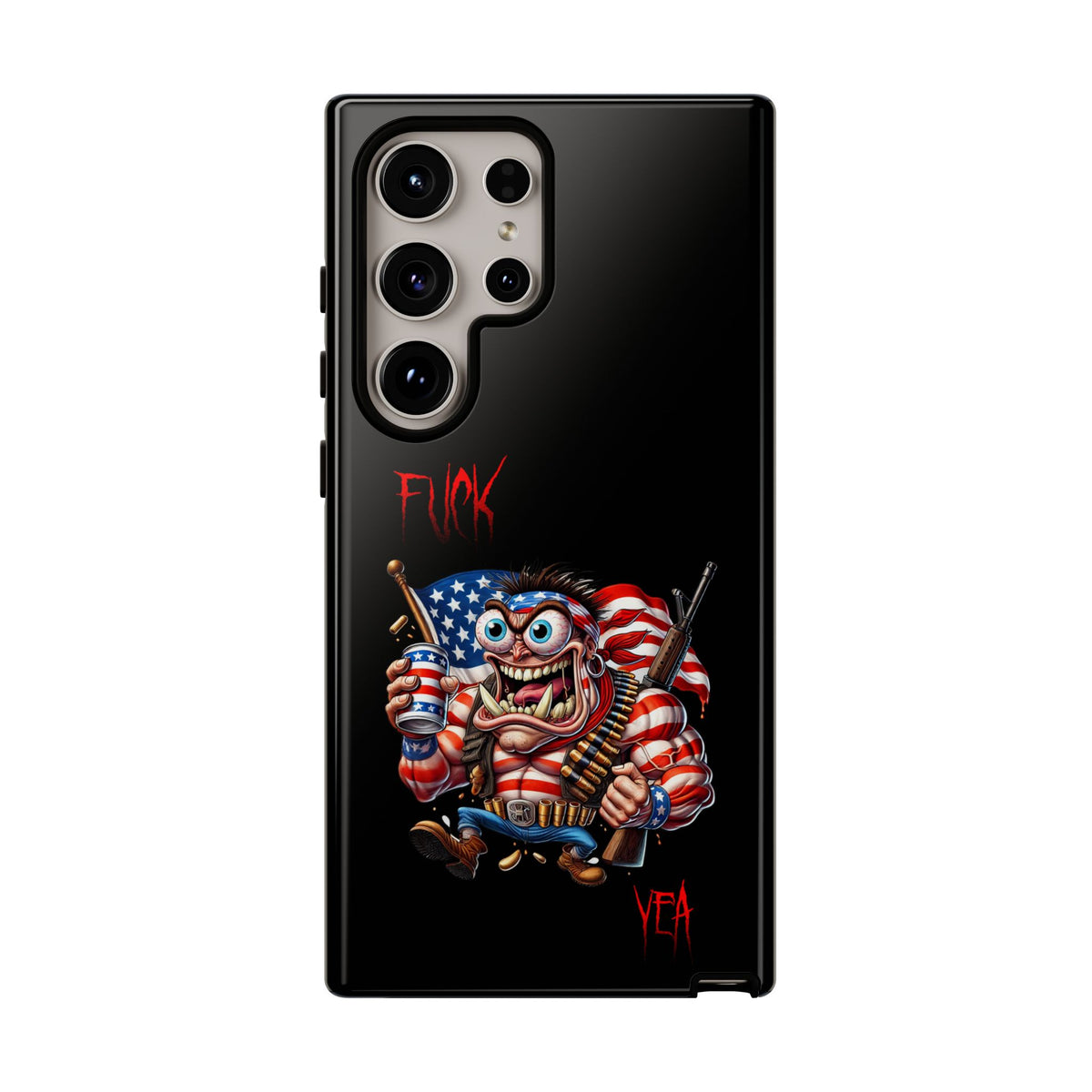 Patriotic Madman Phone Case — 'Funk Yea' USA Flag Tough Case