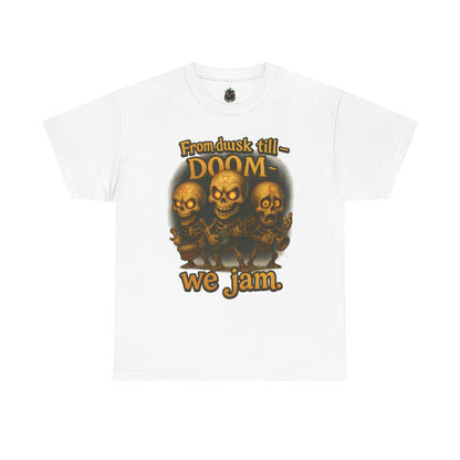 From Dusk Till Doom we jam Tee | Skull Band Graphic T-Shirt