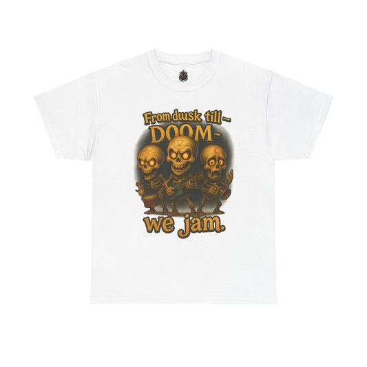 From Dusk Till Doom we jam Tee | Skull Band Graphic T-Shirt