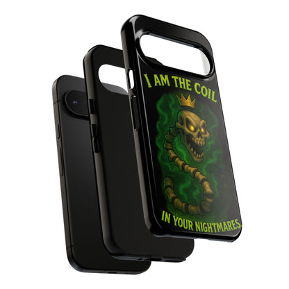 Tough Cases — “I Am The Coil In Your Nightmares” Skull Snake Shockproof Phone Case