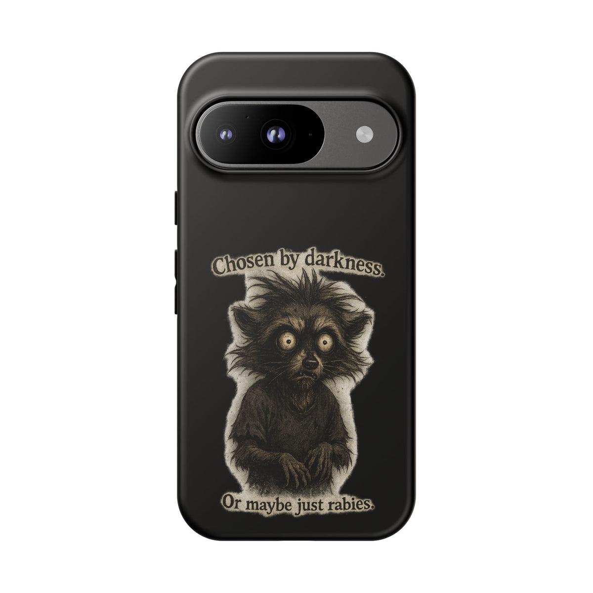 Phone Case - "Chosen by Darkness (Or Maybe Just Rabies)" Cute Creepy Retro Creature Protective Case