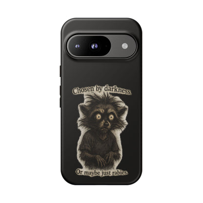 Phone Case - "Chosen by Darkness (Or Maybe Just Rabies)" Cute Creepy Retro Creature Protective Case