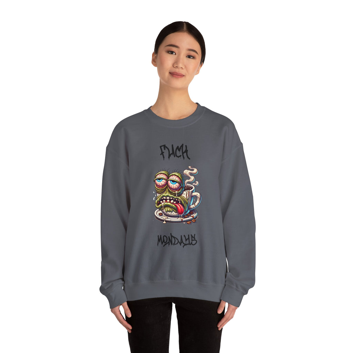 F*** Mondays Coffee Zombie Crewneck Sweatshirt