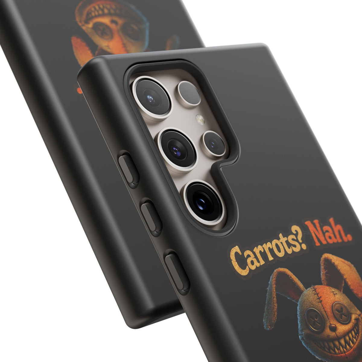 Phone Case — Creepy Bunny "Carrots? Nah. I crave screams." Halloween Horror Design