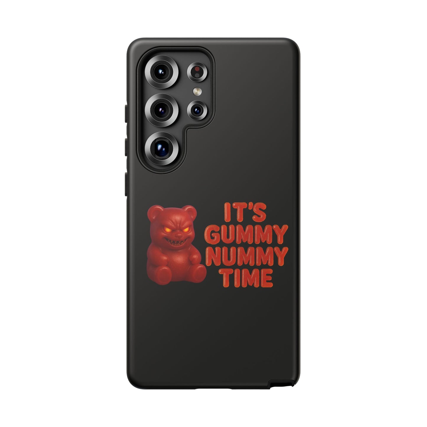 Phone Case — "It's Gummy Nummy Time" Red Gummy Bear Protective Case