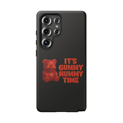 Phone Case — "It's Gummy Nummy Time" Red Gummy Bear Protective Case