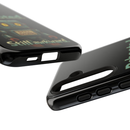 Phone Case — 'Rebooted. Still Awkward.' Retro Robot Protective Cover