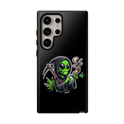 Reaper Alien Phone Case – Cute Grim Reaper Smoking Weed iPhone Case