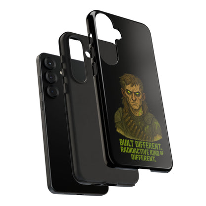 Phone Case — "Built Different, Radioactive Kind of Different" Mutant Design