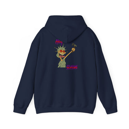 Statue of Liberty Cartoon Hoodie – 'Party Statue' Funny NYC Pride Sweatshirt