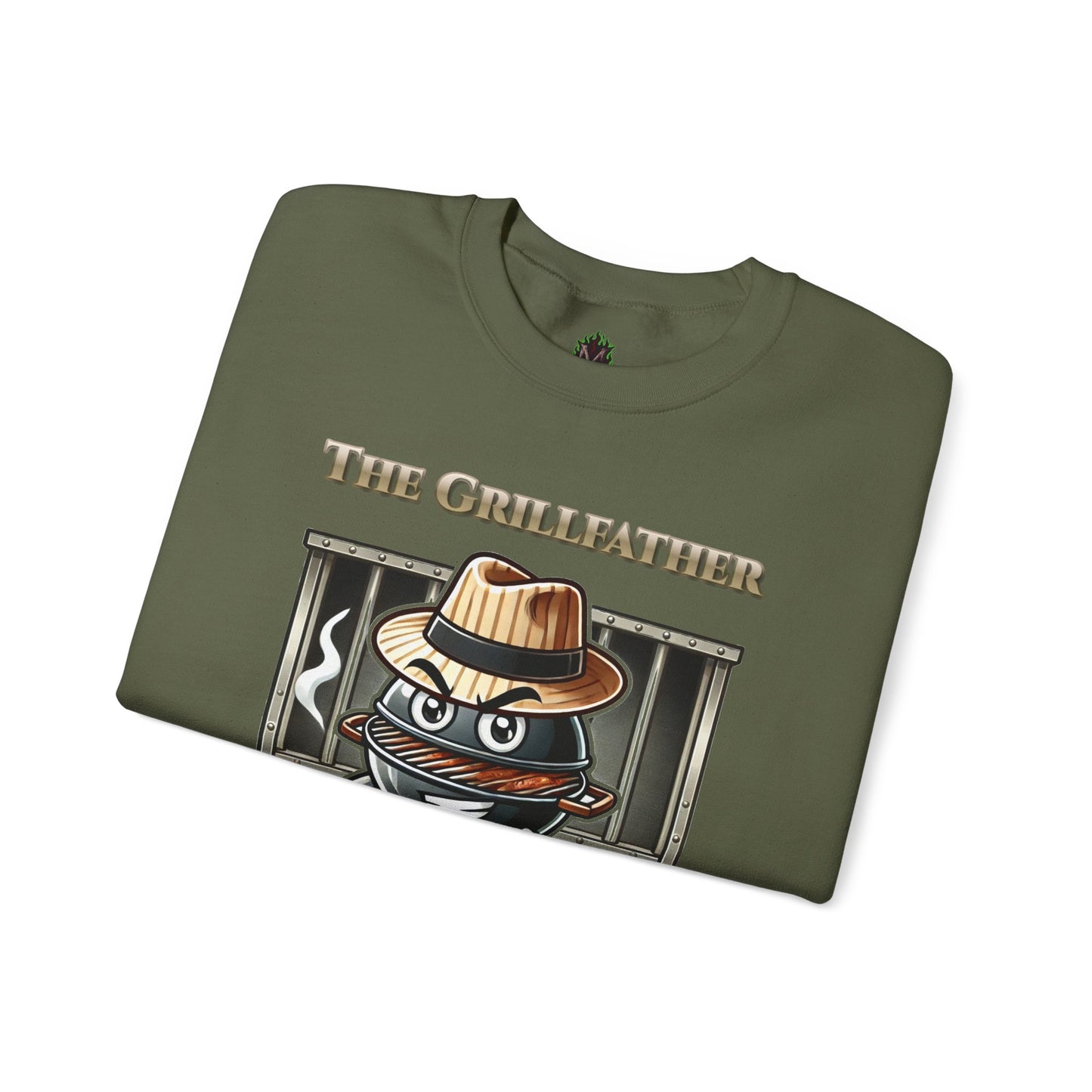 The Grillfather – Charcoal Crewneck Sweatshirt