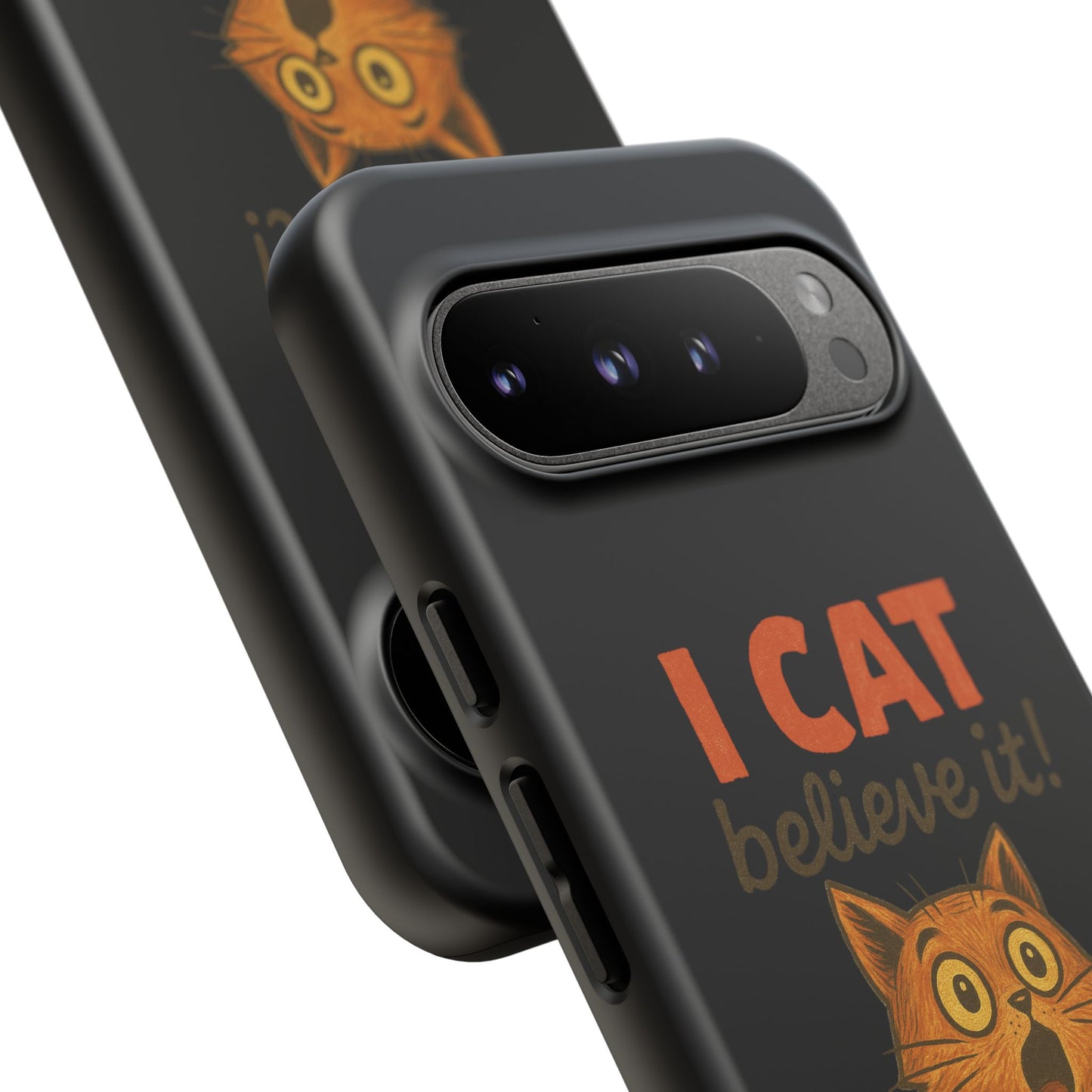 Phone Case — "I Cat Believe It!" Funny Orange Cat Protective Case