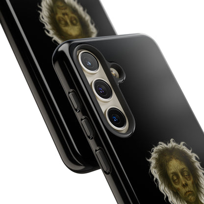 Phone Case — “Cursed to Rise Before Coffee Was Brewed” Goth Horror Design