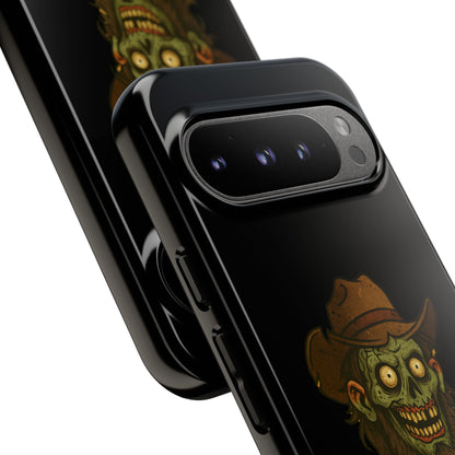 Zombie Cowboy Phone Case — "Ain't No Grave Gonna Hold This Yeehaw" Protective iPhone Cover