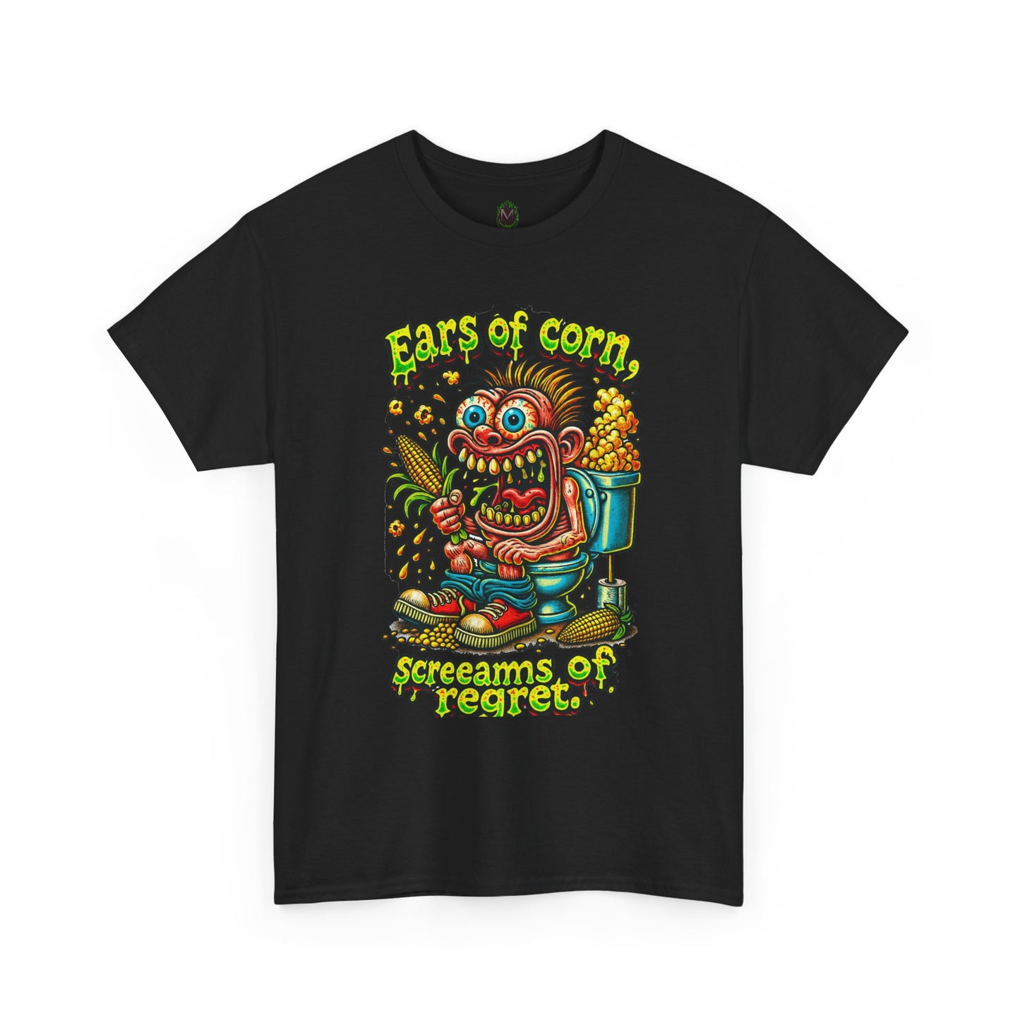 Ears of Corn Screams of Regret T-Shirt | Corn Monster Graphic Tee