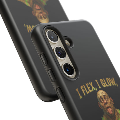 Phone Case — I Flex, I Glow Funny Muscular Guy Phone Cover