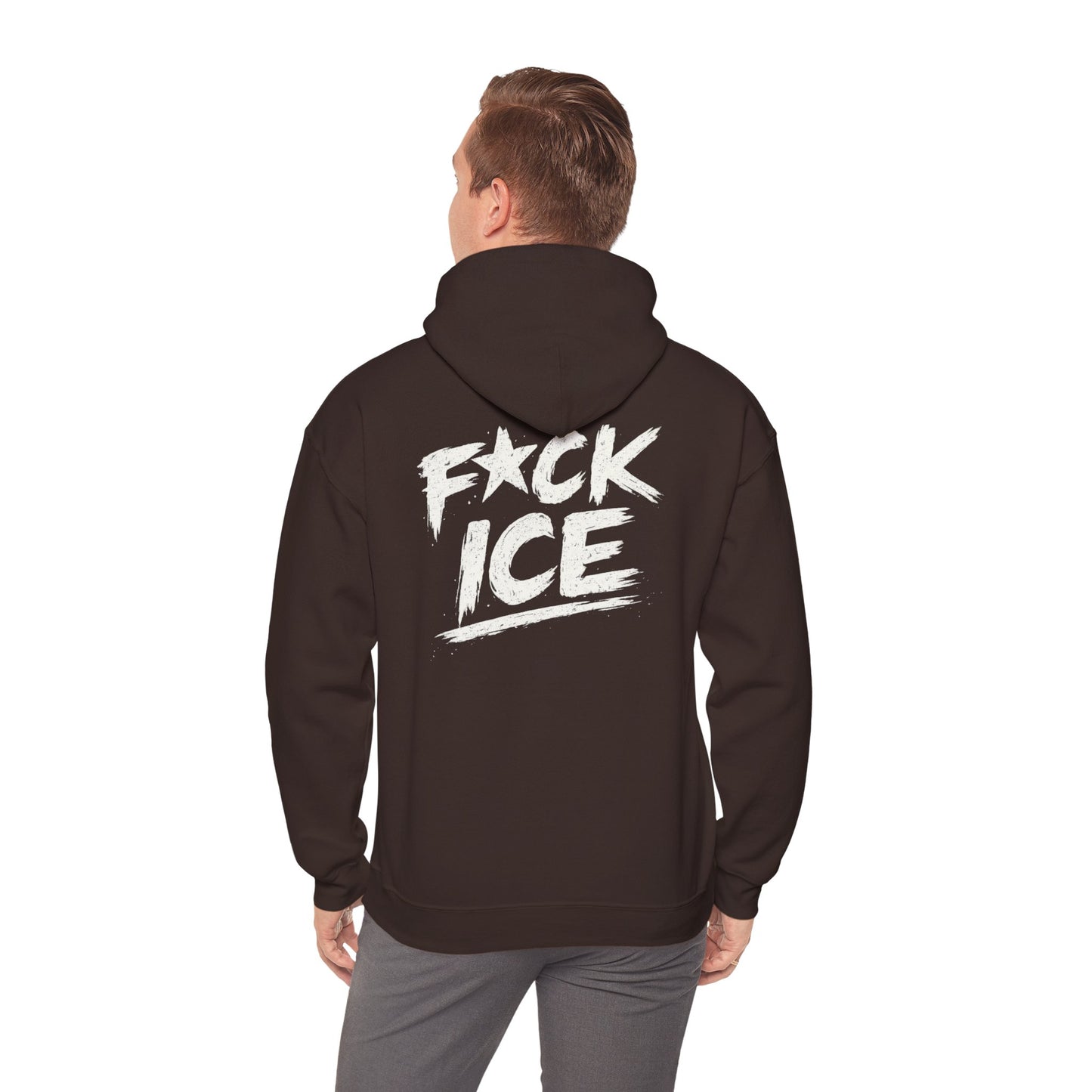 Hoodie — “F*ck Ice” Bold Graphic Back Print Hoodie