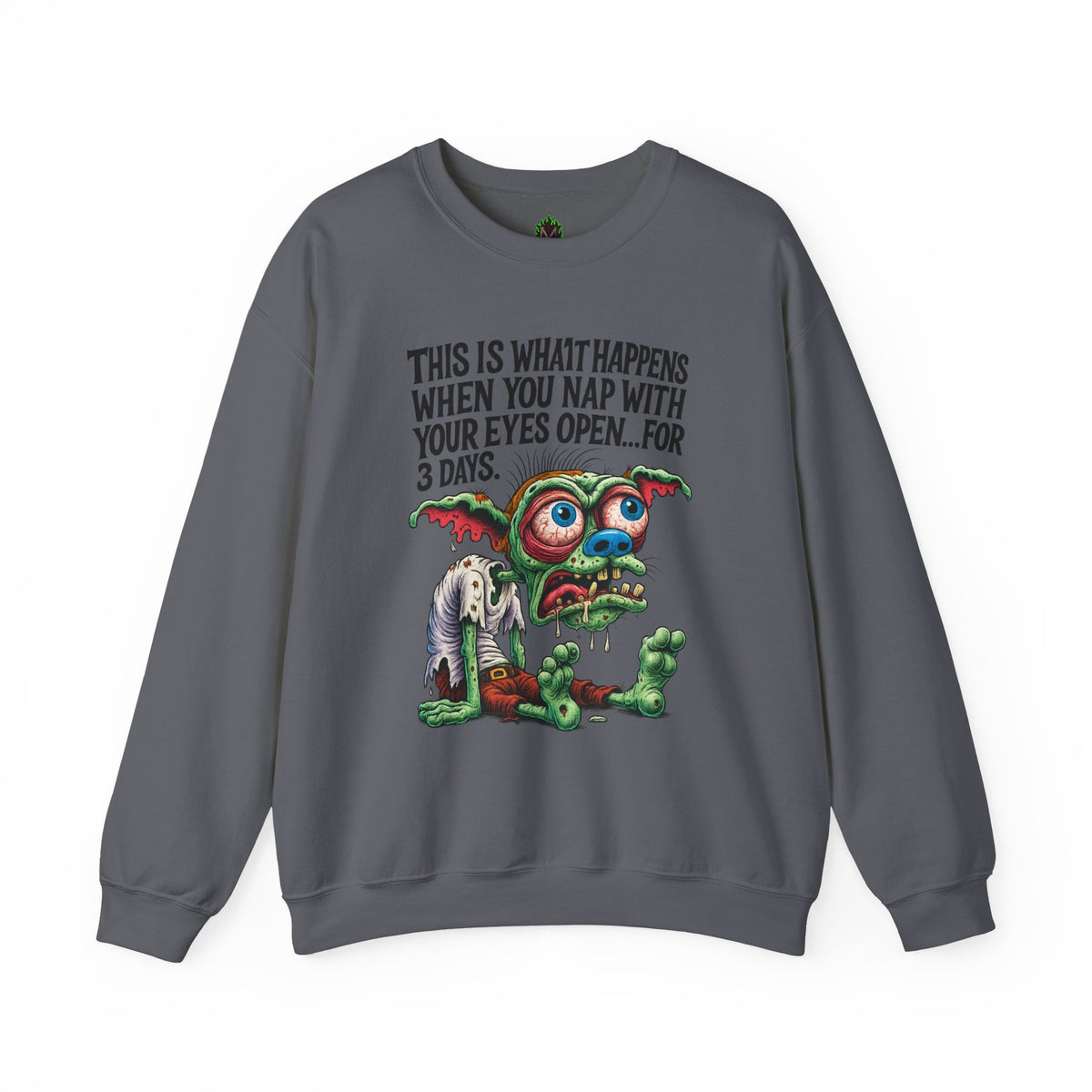 Open Nap Zombie Creature Crewneck