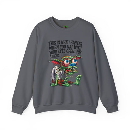 Open Nap Zombie Creature Crewneck
