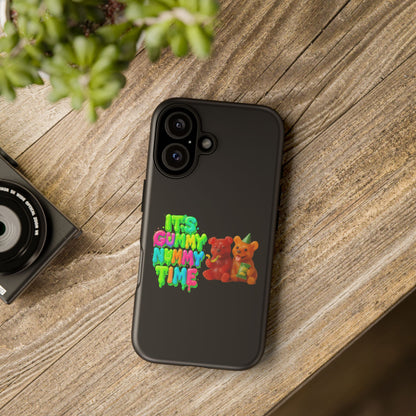 Phone Case — "It's Gummy Nummy Time" Colorful Gummy Bear Protective Case
