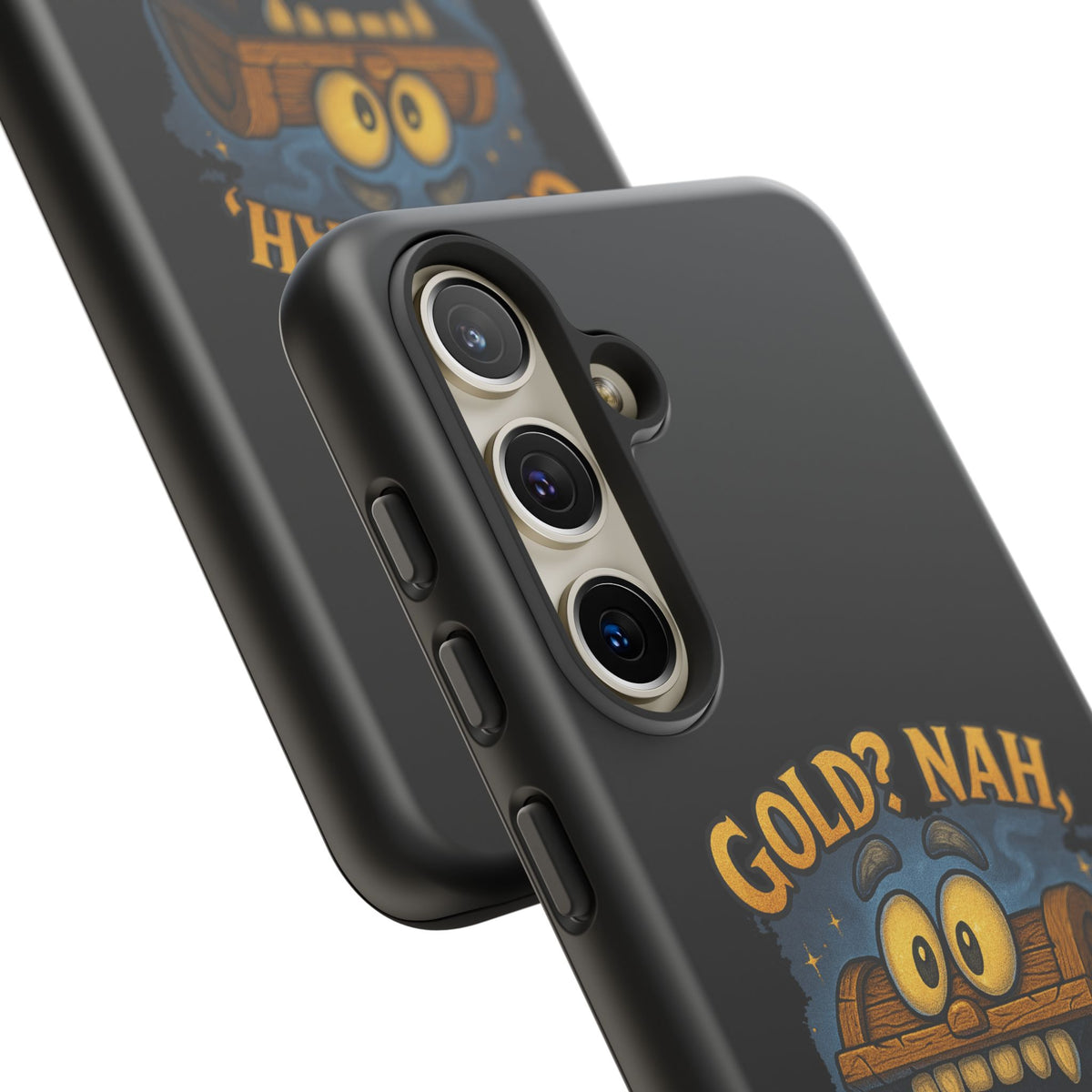 Phone Case — “Gold? Nah, I’m Full of Disappointment” Funny Treasure Chest Design