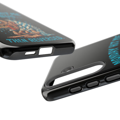 Phone Case — "Monday Hit Me Like a Bus... Then Reversed" Funny Grotesque Zombie Design