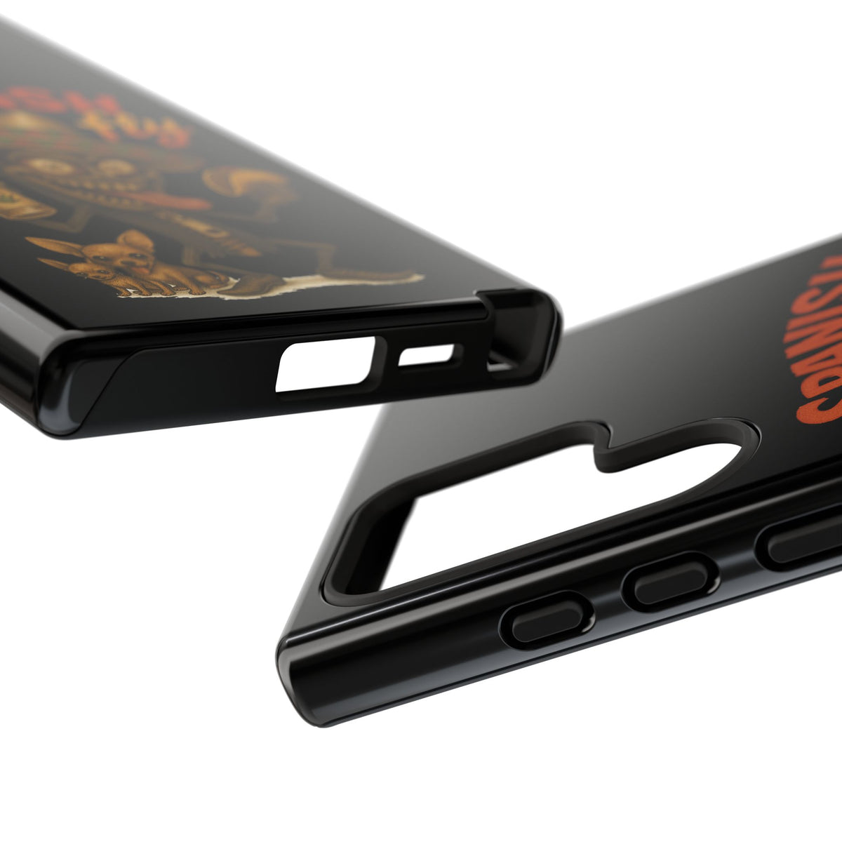 Spanish Fly Tough Phone Case — Retro Skull Sombrero Design