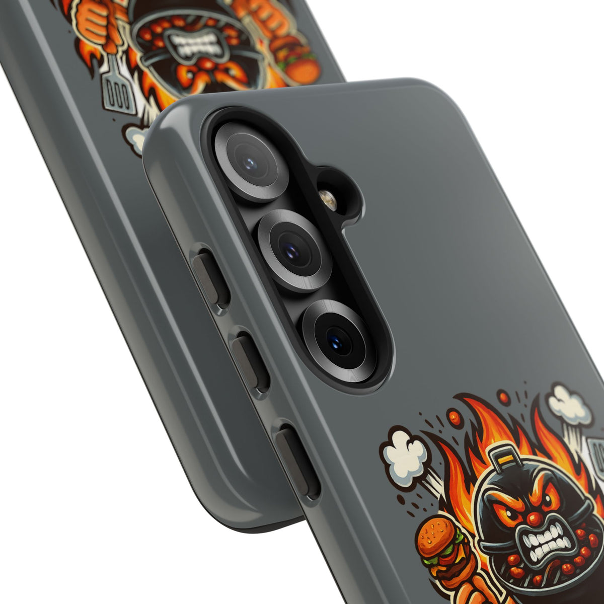 Grilling Phone Case — "Charcoal Is the Last Bastion of Liberty" BBQ Design