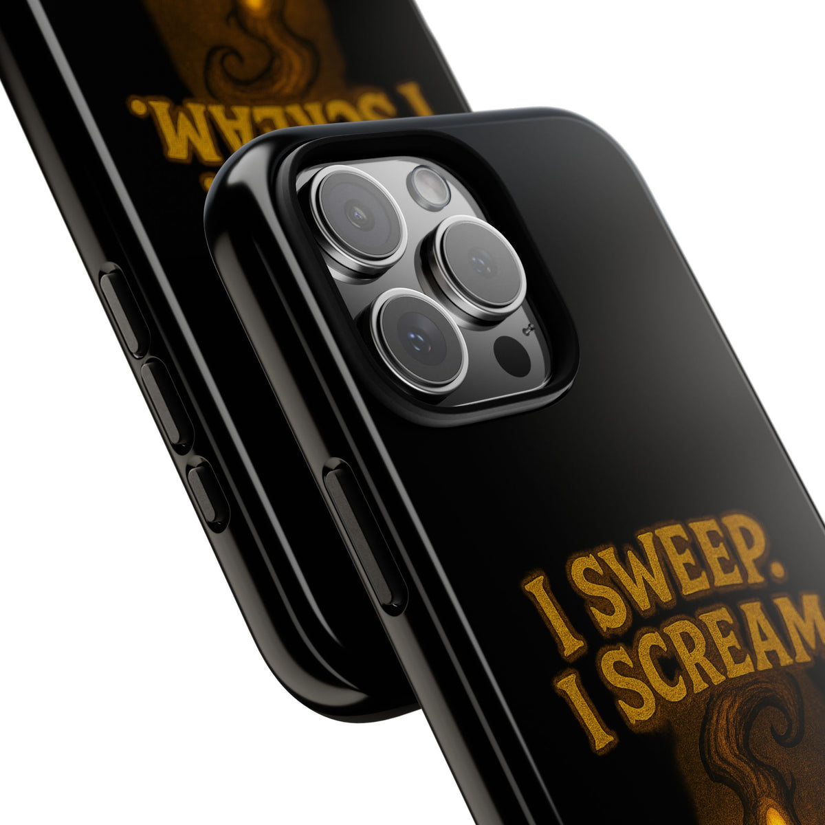 Phone Case — "I Sweep. I Scream. I Smile in That Order." Halloween Horror Design