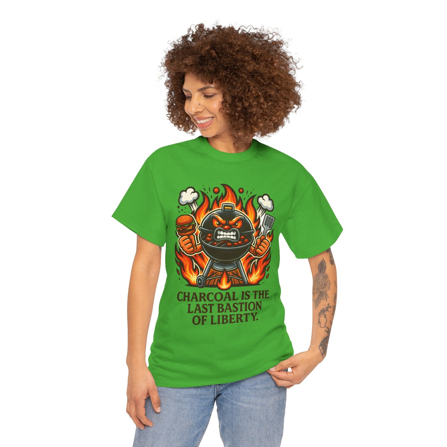 Charcoal Liberty – Angry Grill BBQ Patriot Tee
